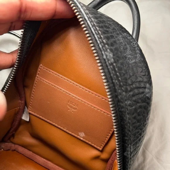 Stark Bebe Boo Side Studs Backpack In Visetos - Picture 7 of 11